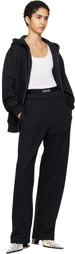 Marine Serre Black Moon Logo Fleece Sweatpants