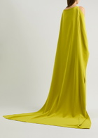 Solace London Kaila Cape Gown Yellow