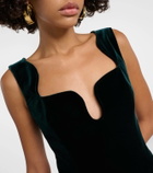 Galvan Siren velvet jumpsuit