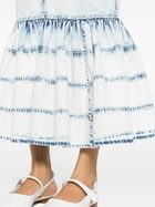 Huishan Zhang Blue Noelani Denim Midi Skirt