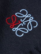Loewe - Anagram Fringed Logo-Embroidered Cashmere Scarf