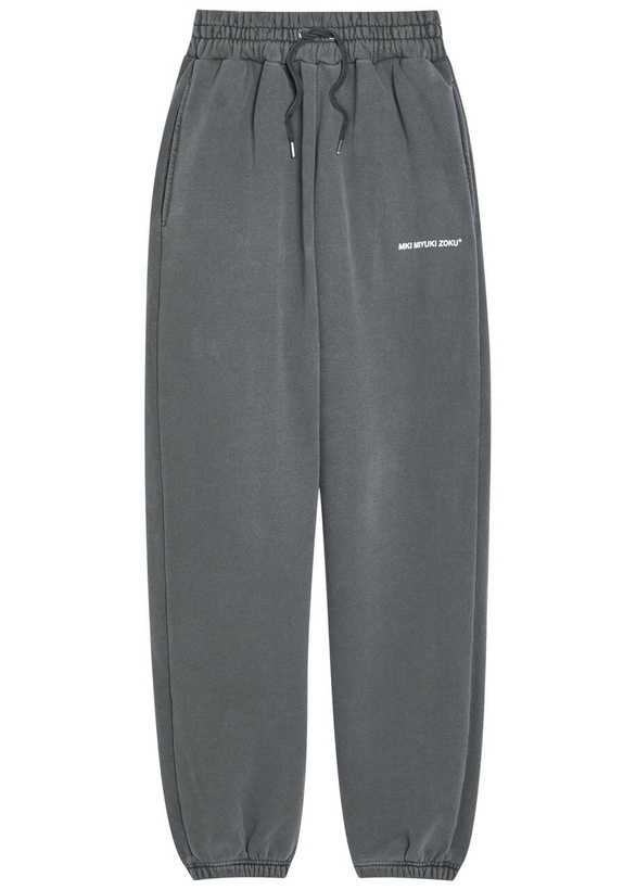 Photo: Mki Miyuki Zoku Uniform Logo-print Cotton-blend Sweatpants Black Other