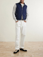 Eleventy - Slim-Fit Wool-Blend Gilet - Blue