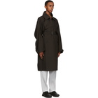 Homme Plisse Issey Miyake Brown Square Trench Coat