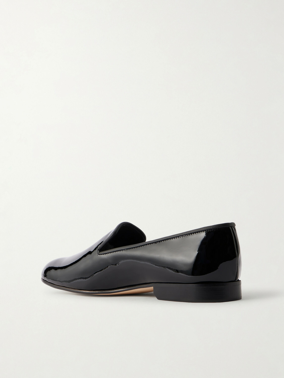George Cleverley - Albert Patent-Leather Slippers - Black