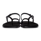 The Row Black Constance Flat Sandals