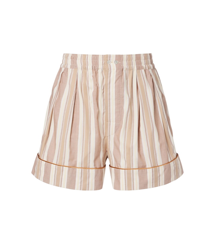 Photo: Saint Laurent Striped cotton shorts
