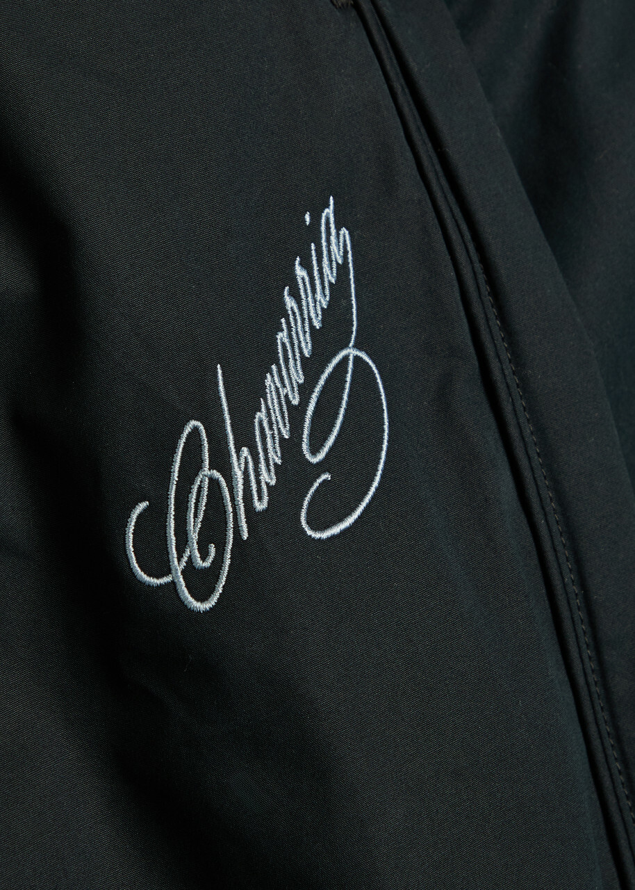 Willy Chavarria Ruff Rider Logo-embroidered Cotton Trousers Black