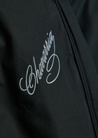 Willy Chavarria Ruff Rider Logo-embroidered Cotton Trousers Black