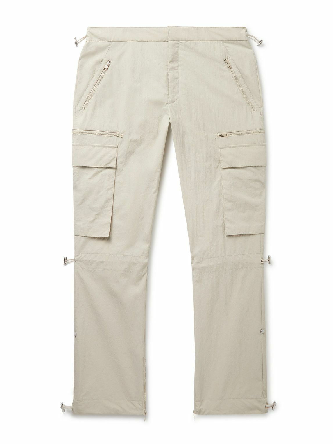 Stretch Cotton Canvas Cargo Trousers for Man in Ruby | Valentino PT