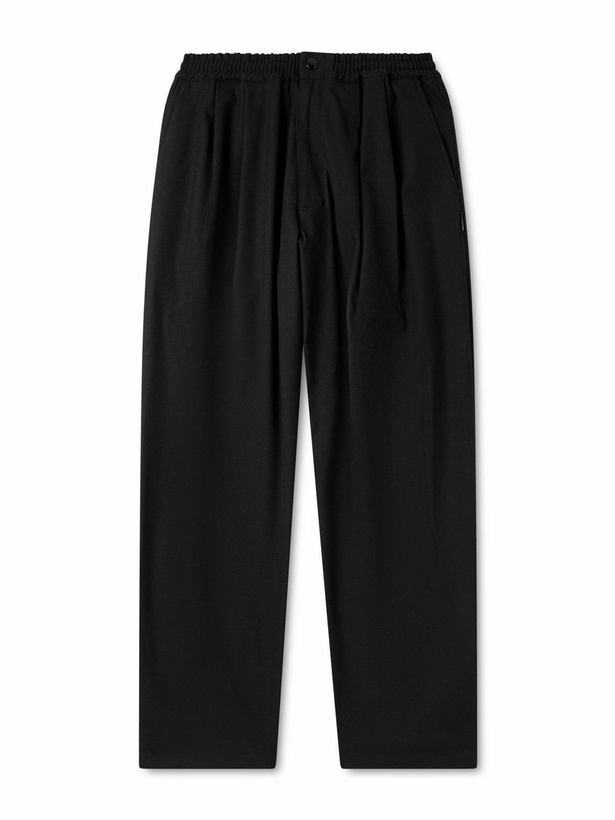 Photo: Neighborhood - Straight-Leg Crepe Trousers - Black