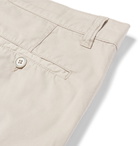 Aspesi - Slim-Fit Garment-Dyed Cotton-Twill Cargo Shorts - Men - Beige