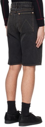 CARSON WACH Black 213 Denim Shorts
