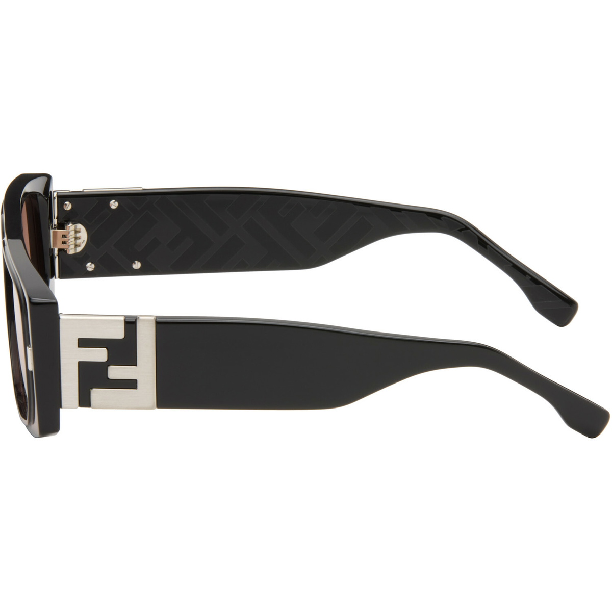Fendi Black FF Squared Sunglasses