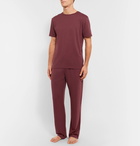 Sunspel - Cotton and Modal-Blend Jersey Pyjama Trousers - Men - Brick