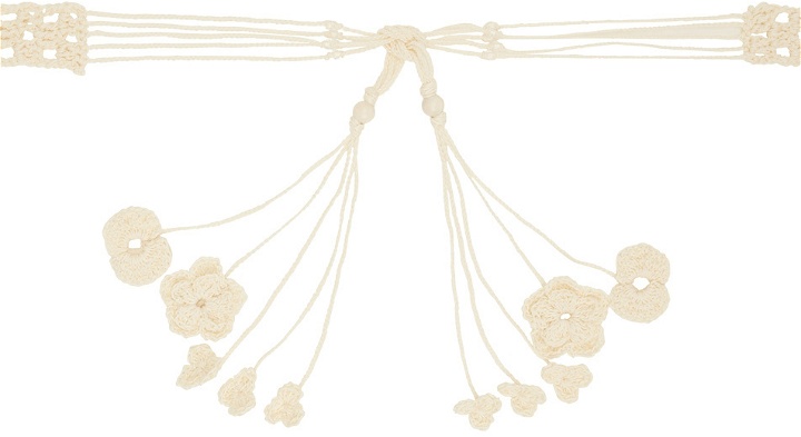 Photo: Mame Kurogouchi Off-White Pointelle Knit Belt