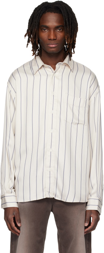 Photo: Sunflower Beige & Blue New Base Fluid Shirt