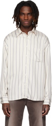 Sunflower Beige & Blue New Base Fluid Shirt