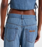 Miu Miu Chambray wide-leg pants