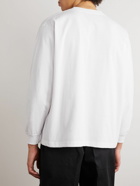 Danton - Logo-Appliquéd Cotton-Blend Jersey T-Shirt - White
