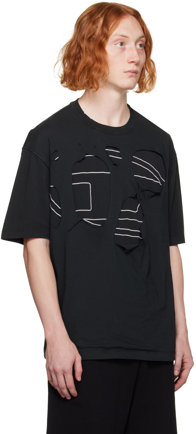 Diesel Black T-Strapoval T-Shirt Diesel