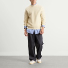 John Smedley Men's Couper Moss Stitch British Wool Jumper in Fleece