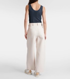 'S Max Mara Cupola cotton-blend jersey wide-leg pants