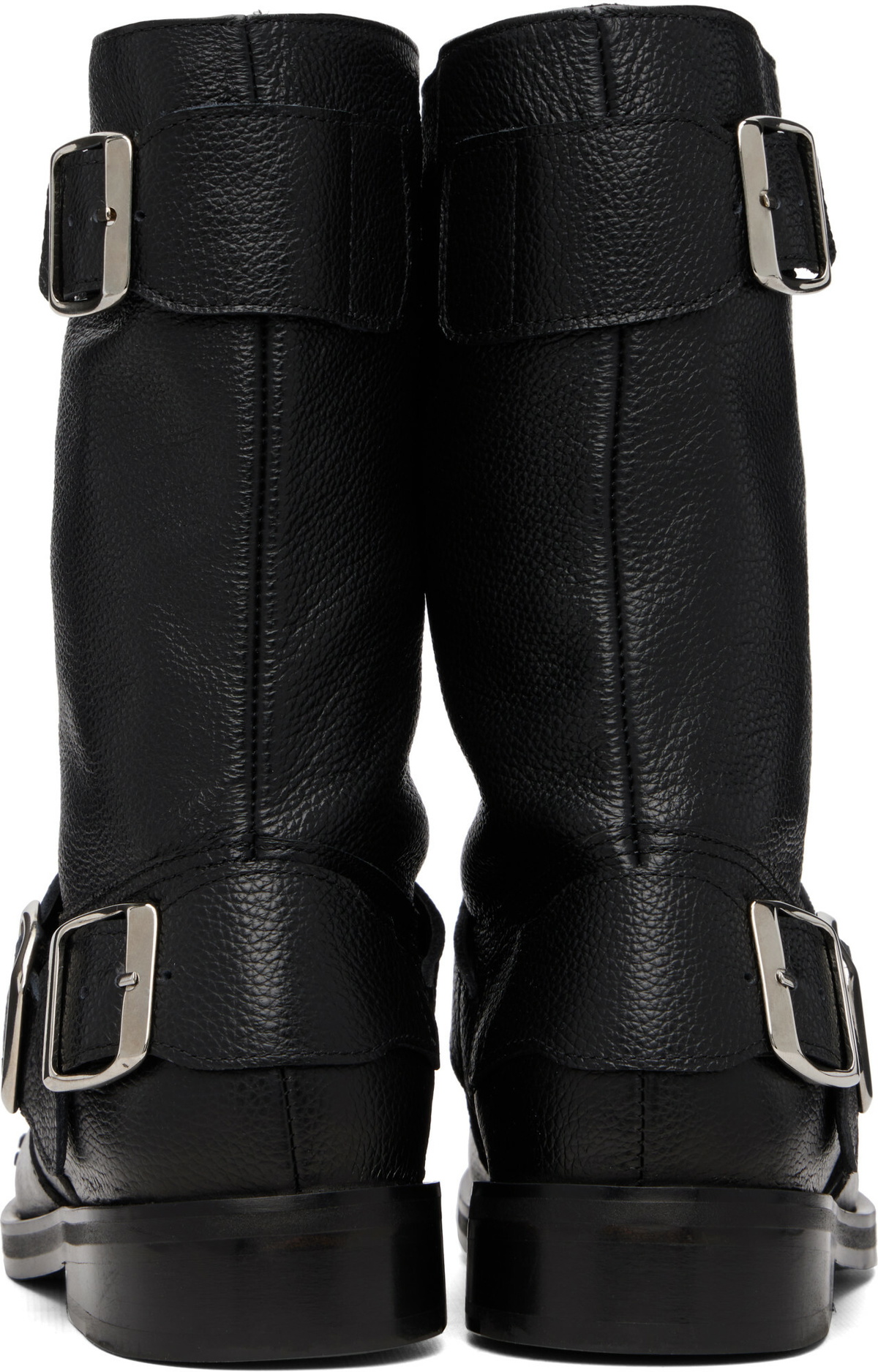 Stefan Cooke Black Pegasus Biker Boots