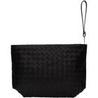 Bottega Veneta Black Large Intrecciato Document Holder