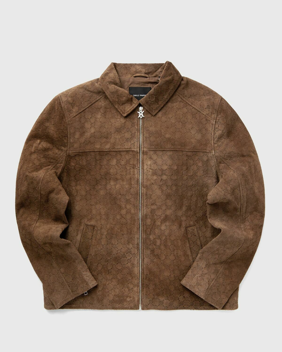 Daily Paper Camel suede jacket Brown Mens Bomber Jacket