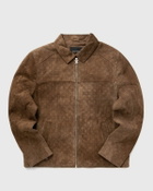 Daily Paper Camel suede jacket Brown Mens Bomber Jacket