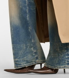 Acne Studios Bonnie embossed leather pumps