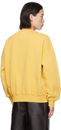 GANT 240 MULBERRY STREET Yellow Flocked Sweatshirt
