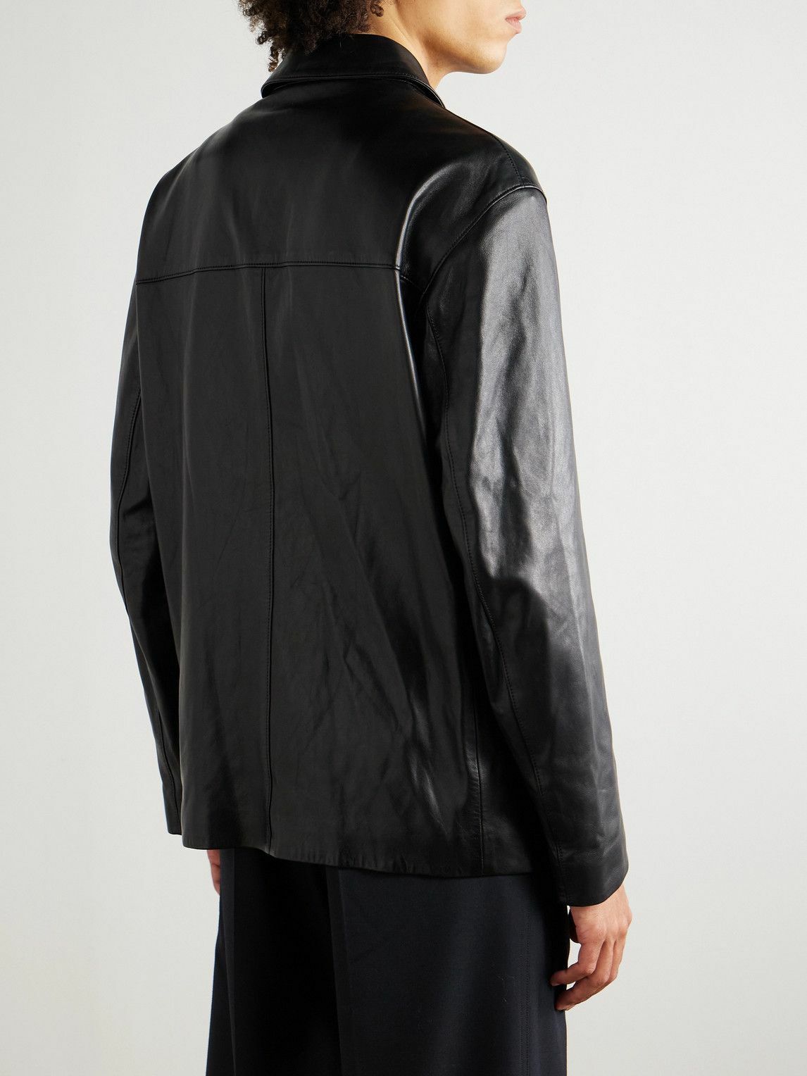 LEMAIRE - Leather Jacket - Black Lemaire