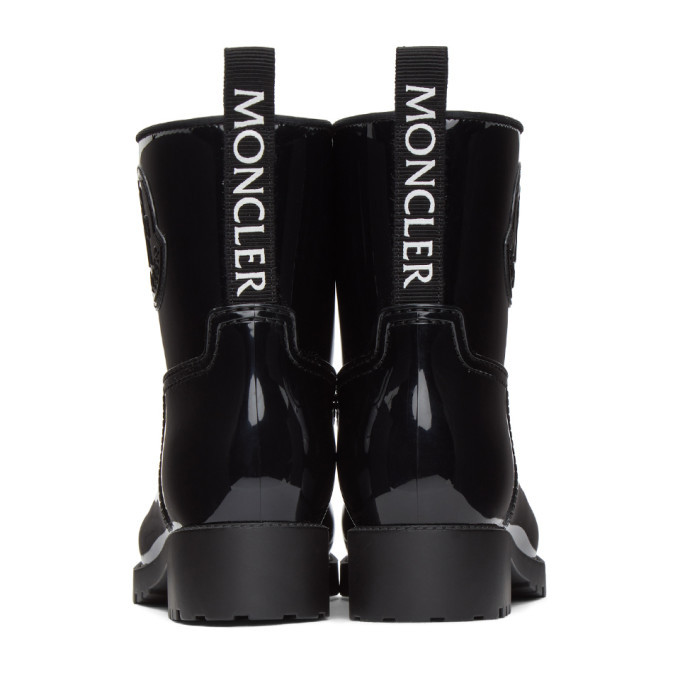 Moncler Black Rubber Boots Moncler