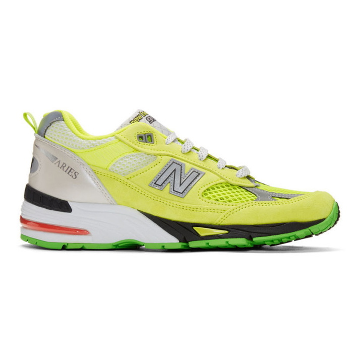 Photo: Aries Yellow New Balance Edition M991 Arise Sneakers