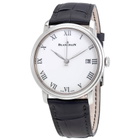 Blancpain Villeret 8 Days White Enamel Dial 18kt White Gold Mens Watch 6630-1531-55B