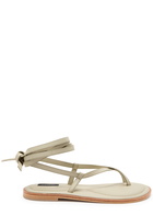 A.emery Elliot Leather Sandals Off White