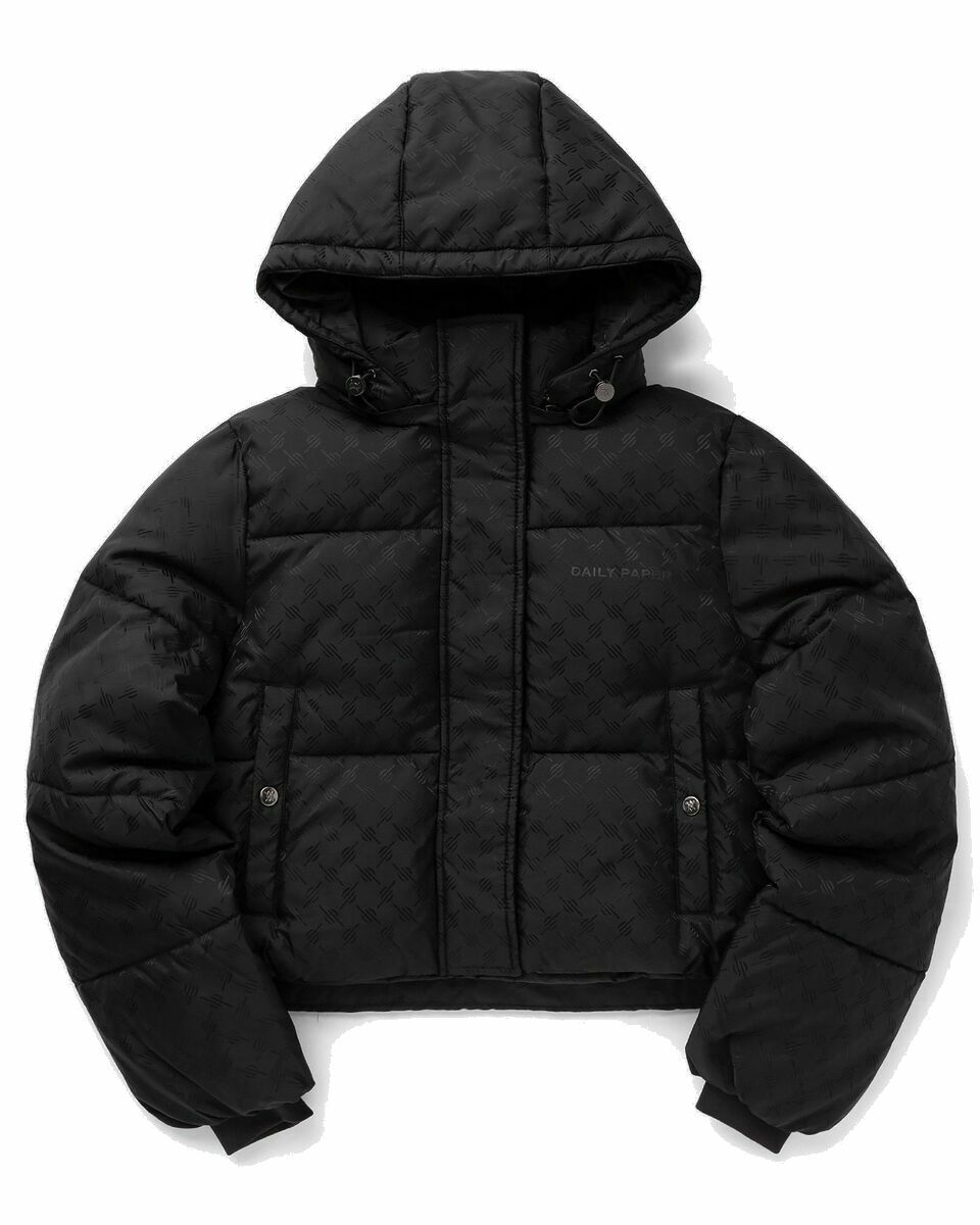 Photo: Daily Paper Monogram Cropped Puffer Jacket Black - Womens - Down & Puffer Jackets