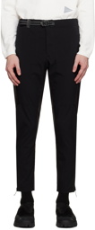 and wander Black Fleece Base Trousers