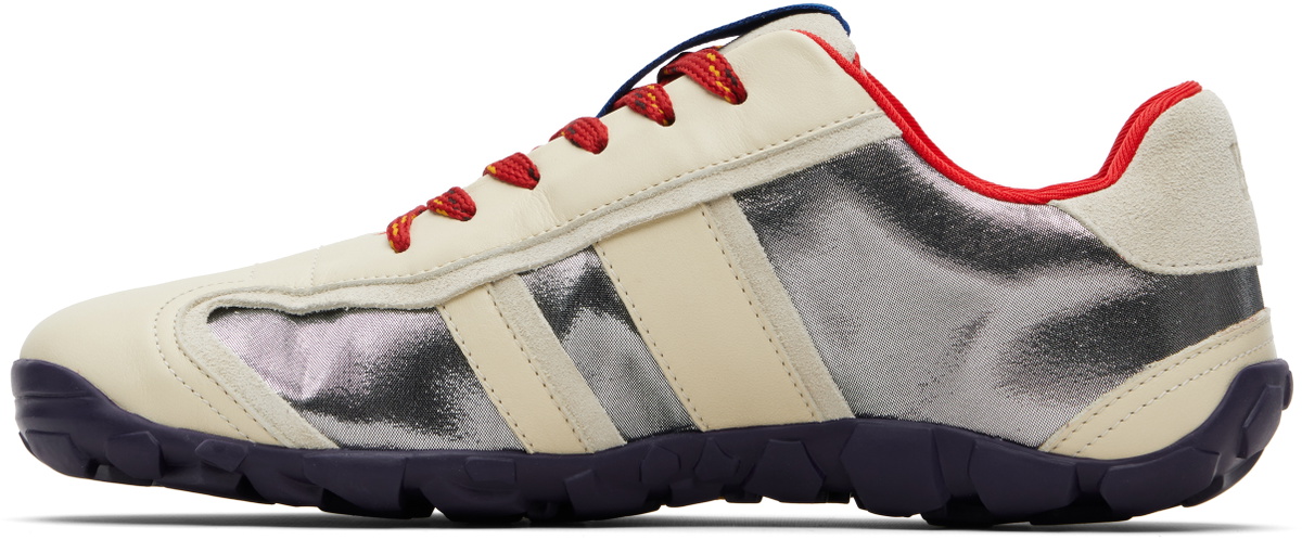 Wales Bonner Off-White & Silver Cadence Sneakers