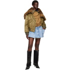 August Barron Khaki Triple Bomber Jacket