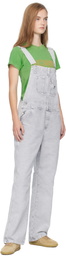 Carhartt Work In Progress Gray Bib Straight Overalls