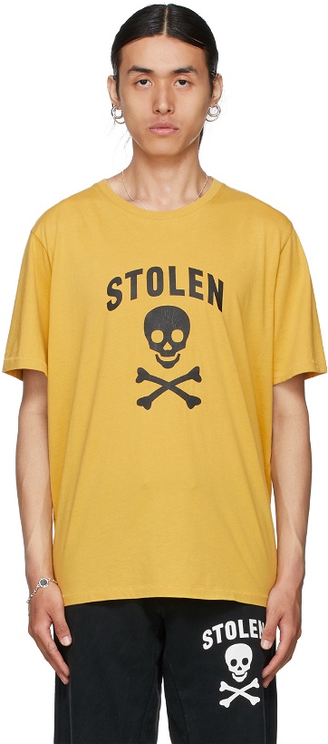 Photo: Stolen Girlfriends Club Yellow Jolly Roger T-Shirt