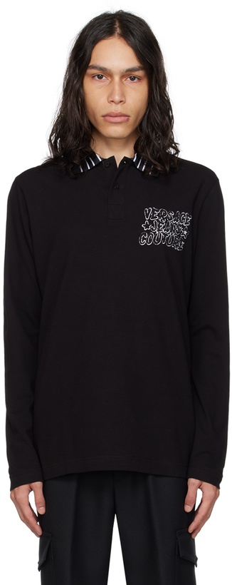 Photo: Versace Jeans Couture Black Embroidered Polo