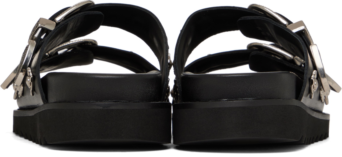 Toga Pulla Black Buckle Sandals