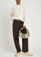 Nili Lotan Tomaso Cashmere and Silk-blend Jumper Ivory