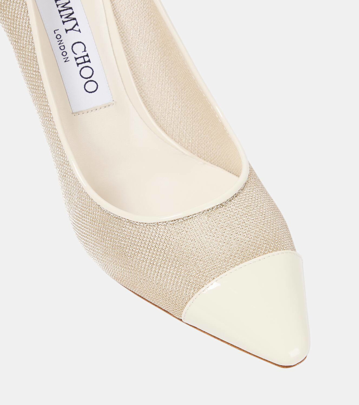 Jimmy Choo Romy 85 mesh and leather pumps Jimmy Choo