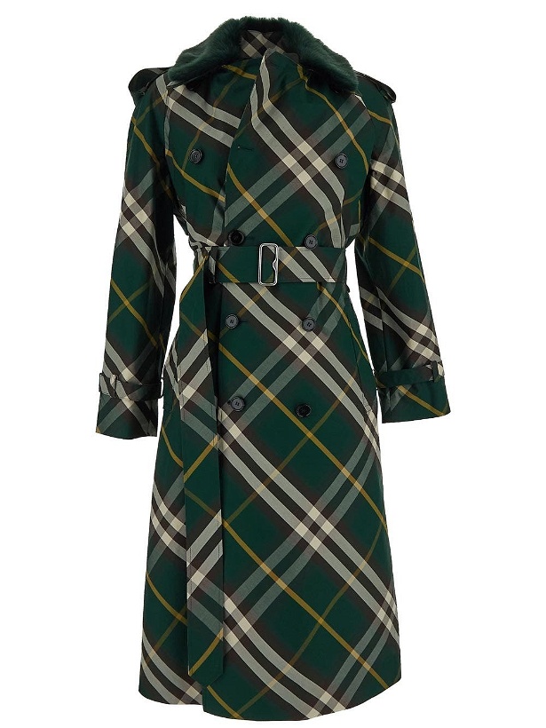 Photo: Burberry Checked Trench Coat