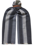 LORO PIANA - Fringed Striped Cashmere Scarf